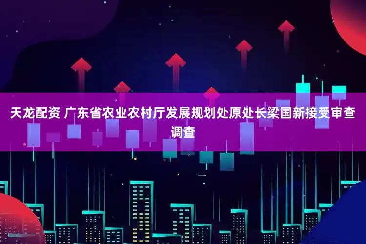 天龙配资 广东省农业农村厅发展规划处原处长梁国新接受审查调查