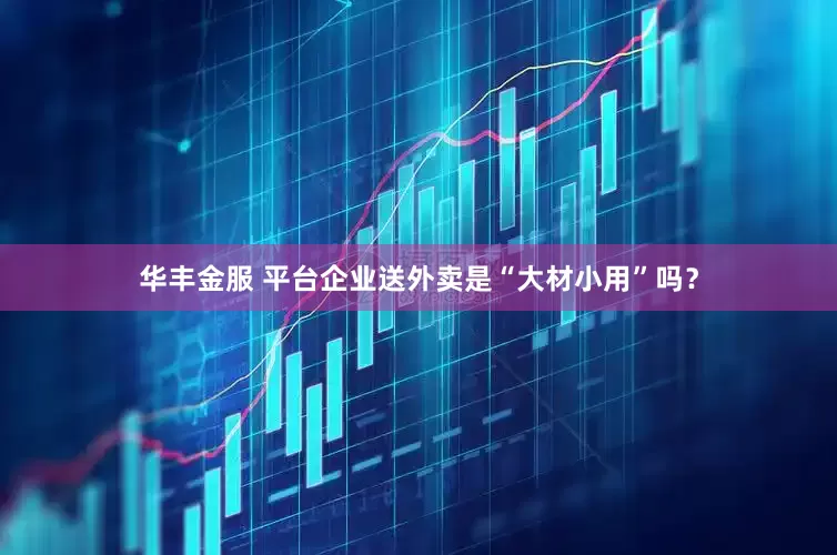 华丰金服 平台企业送外卖是“大材小用”吗？
