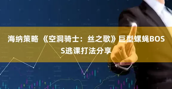 海纳策略 《空洞骑士：丝之歌》巨型螺蝇BOSS逃课打法分享
